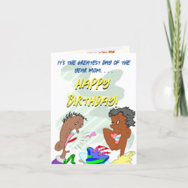 Tarjeta De Agradecimiento Es el mejor día del año, mamá.