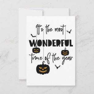 Tarjeta De Agradecimiento Es la Hora más Maravillosa del Año Halloween