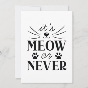 Tarjeta De Agradecimiento Es Meow O Nunca