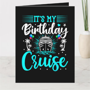 Tarjeta De Agradecimiento Es mi crucero de cumpleaños - Cumpleaños de vacaci