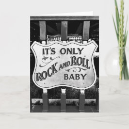 Tarjeta De Agradecimiento 'Es sólo rock and roll, bebé'