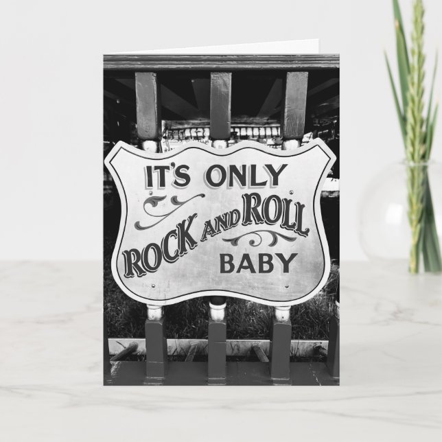 Tarjeta De Agradecimiento 'Es sólo rock and roll, bebé' (Anverso)