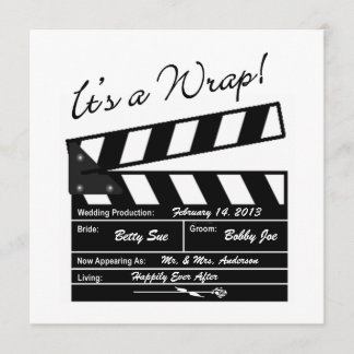 Tarjeta De Agradecimiento Es un abrigo - la foto de la boda de la película