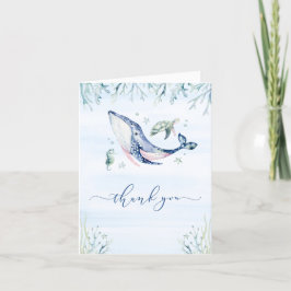 Tarjeta De Agradecimiento Es un Baby Shower de Boy Under the Sea