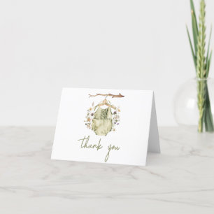 Tarjeta De Agradecimiento Es un Chica Boho Clothes Baby Shower