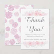 es un chica floral simple ducha de bebé botánico