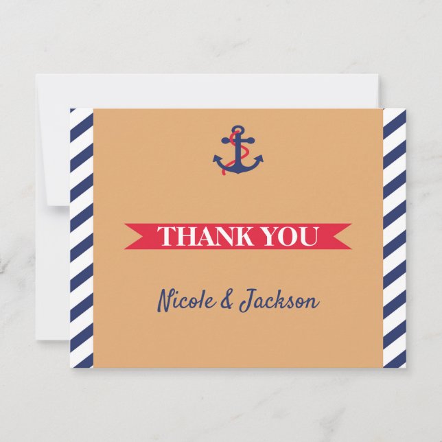 Tarjeta de agradecimiento Es un niño (Anverso)