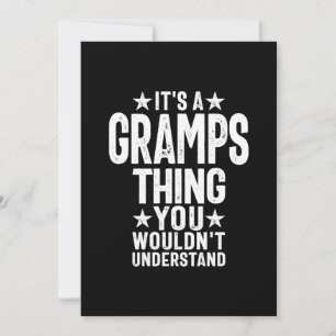 Tarjeta De Agradecimiento Es una cosa de Gramps   Regalo de abuelo