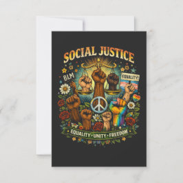 Tarjeta De Agradecimiento Escalas de Justicia