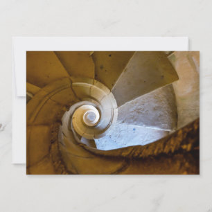 Tarjeta De Agradecimiento Escalera en espiral que baja