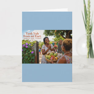 Tarjeta de agradecimiento - Escena del jardín del 