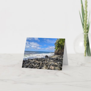 Tarjeta De Agradecimiento Escena Pacífica del Océano Hawaiano