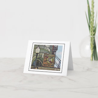 Tarjeta De Agradecimiento Escenas de New Orleans Notecard