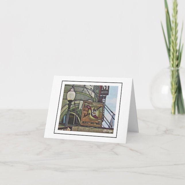 Tarjeta De Agradecimiento Escenas de New Orleans Notecard (Anverso)