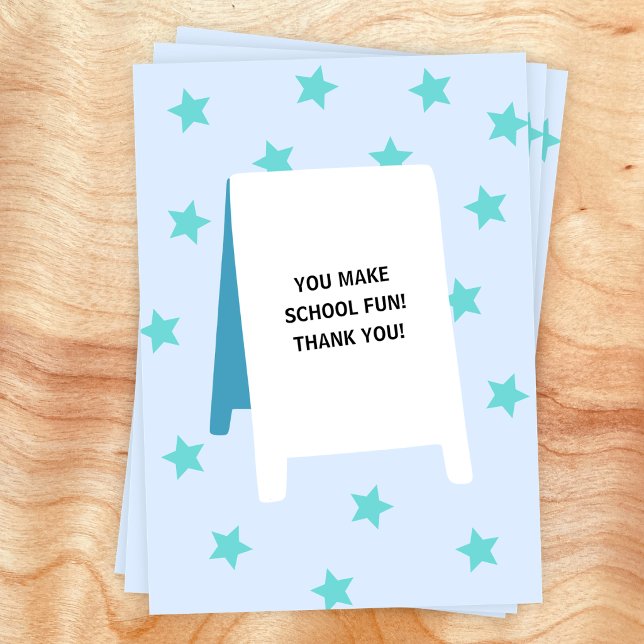 Tarjeta de agradecimiento escolar (Subido por el creador)