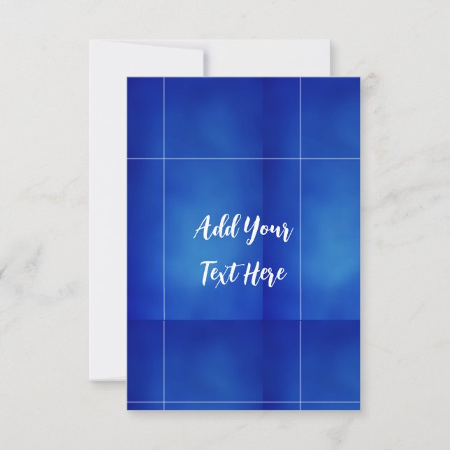 Tarjeta De Agradecimiento Escritura a mano profesional añadir texto azul mod (Anverso)