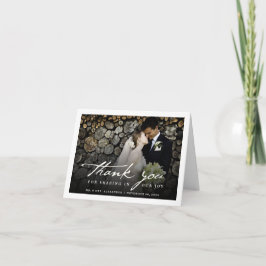 Tarjeta De Agradecimiento Escritura manuscrita romántica guión Boda de fotog
