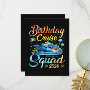 Tarjeta De Agradecimiento Escuadrón de crucero de cumpleaños 2026