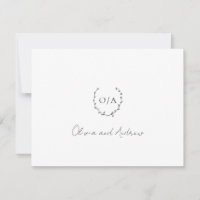Escudo de guirnalda monograma clásico matrimonio e