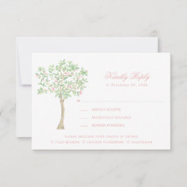 Tarjeta De Agradecimiento Escudo dulce con Rubor Rosa Verde