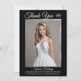 Tarjeta de agradecimiento esencial para concurso d