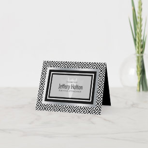 Tarjeta De Agradecimiento Esmoquin negro y blanco, lazo negro, corbata, form