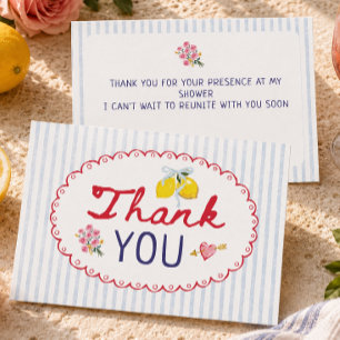 Tarjeta De Agradecimiento Eso es amor caprichoso Despedida de soltera italia