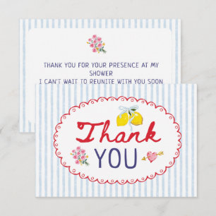 Tarjeta De Agradecimiento Eso es amor caprichoso Despedida de soltera italia