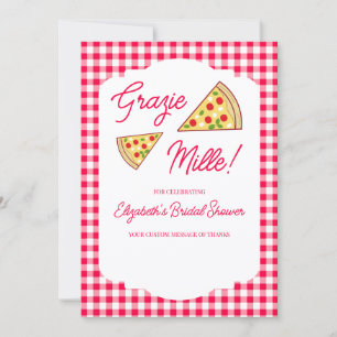 Tarjeta De Agradecimiento Eso es Amore Despedida de Soltera