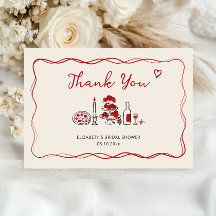 Eso es Amore Dibujado a Mano Italiano Rojo Bridal 