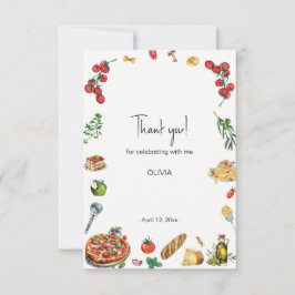 Tarjeta De Agradecimiento Eso es amore, fiesta italiano, gracias Card