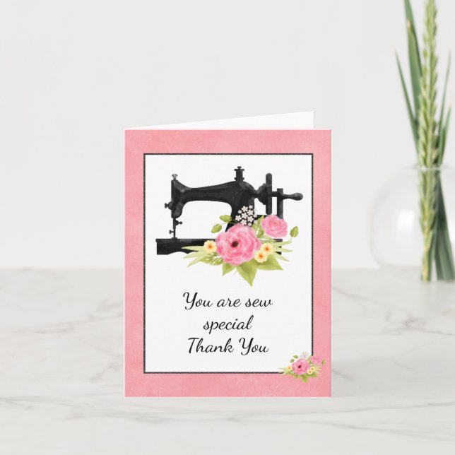 Tarjeta de agradecimiento especial de Sew (Anverso)