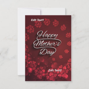 Tarjeta De Agradecimiento Especial para tu madre: Colección de arte llena de
