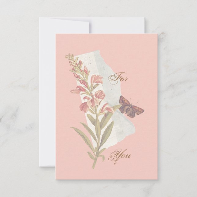 Tarjeta De Agradecimiento Especialmente para usted (Anverso)