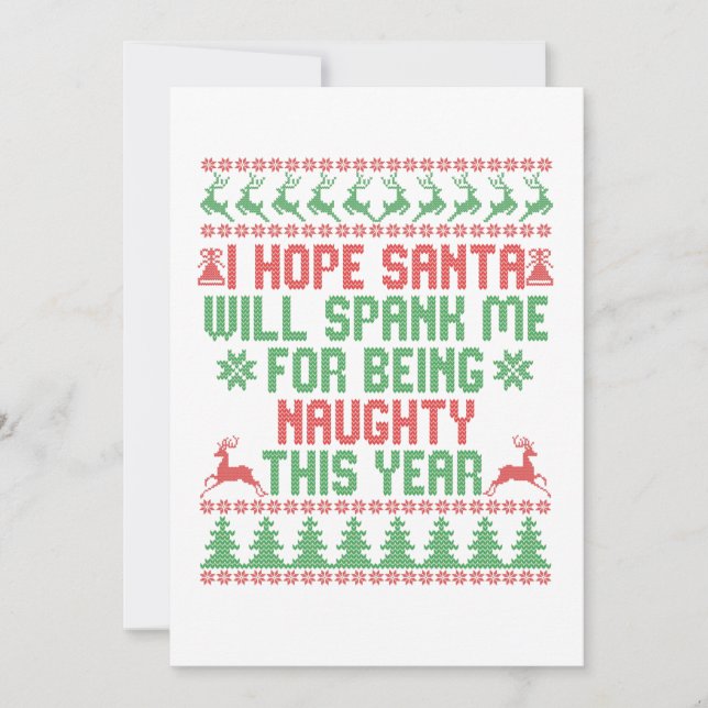 Tarjeta De Agradecimiento Espero Que Papá Noel Me Lance Por Ser Raro Esto (Anverso)