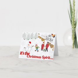 Tarjeta De Agradecimiento Espíritu de los Navidades de 2024