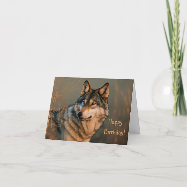 Tarjeta De Agradecimiento Espíritu del lobo (Anverso)