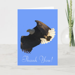 Tarjeta De Agradecimiento Espíritu libre de águila calva ondeando gracias ta