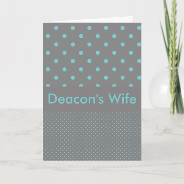 Tarjeta De Agradecimiento Esposa de Deacon (Anverso)