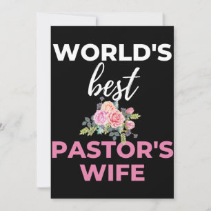 Tarjeta De Agradecimiento Esposa de Pastor del Mundo