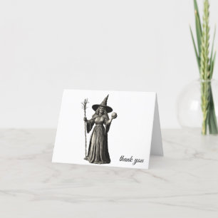 Tarjeta De Agradecimiento Esposa y bruja de Halloween de moda