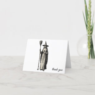 Tarjeta De Agradecimiento Esposa y bruja de Halloween de moda