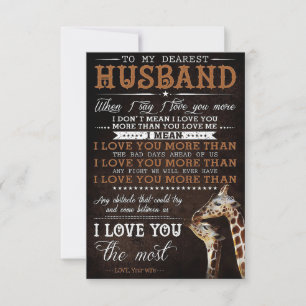 Tarjeta De Agradecimiento Esposo a mi esposo más querido