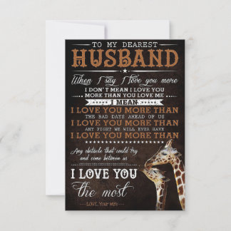 Tarjeta De Agradecimiento Esposo a mi esposo más querido