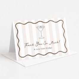Tarjeta De Agradecimiento Espresso Espresso Martini Café con mano Ducha de n