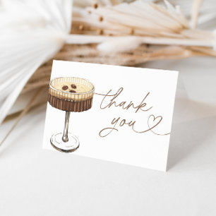 Tarjeta De Agradecimiento Espresso Martini Love Is Brewing Despedida de Solt