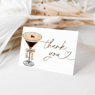 Tarjeta De Agradecimiento Espresso Martini Love Is Brewing Despedida de Solt