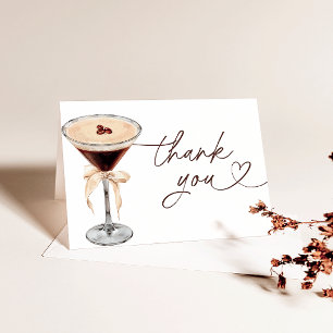 Tarjeta De Agradecimiento Espresso Martini Love Is Brewing Despedida de Solt