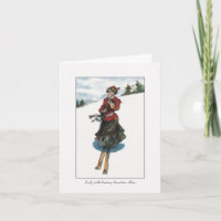 Esquiadora Canadiense - Vintage