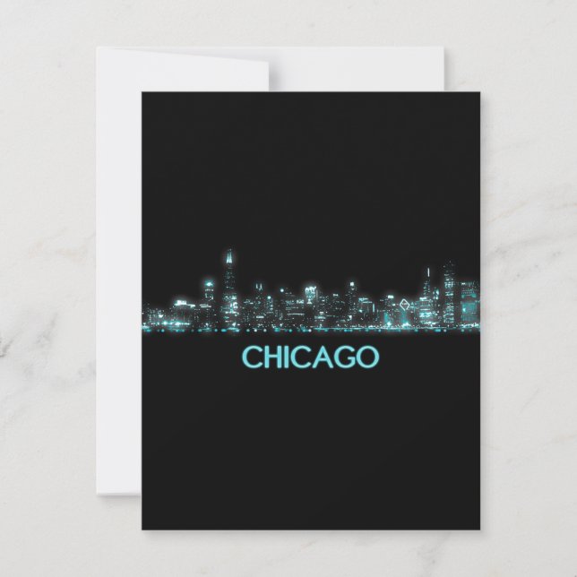Tarjeta De Agradecimiento Esquina de Chicago (Anverso)